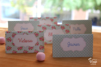 Carteles para nombres.