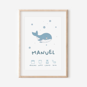 Lámina de Nacimiento Ballena