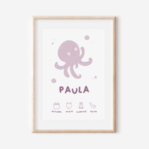 Lámina Nacimiento Pulpo