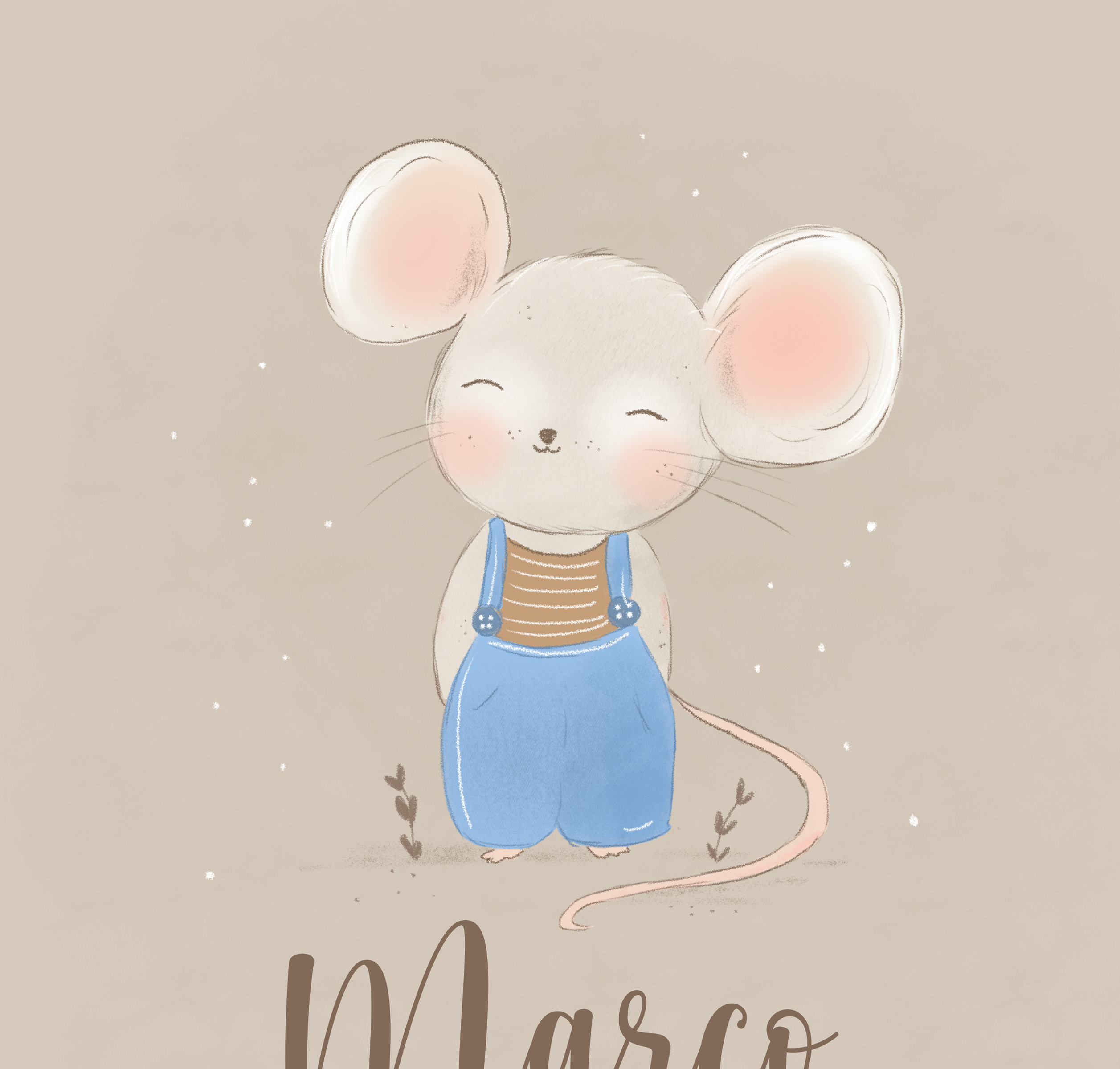 Lámina de nacimiento Ratoncito Lámina de nacimiento Ratoncito