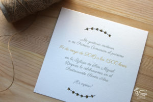 Invitación Comunión